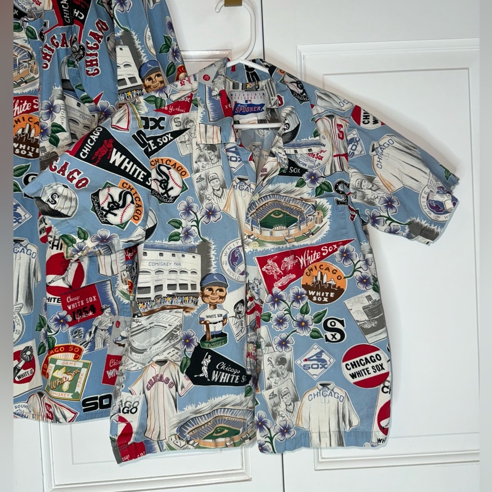 Vintage Men & Kid Reyn Spooner Chicago White Sox Matching Hawaiian shirts - Picture 5 of 5